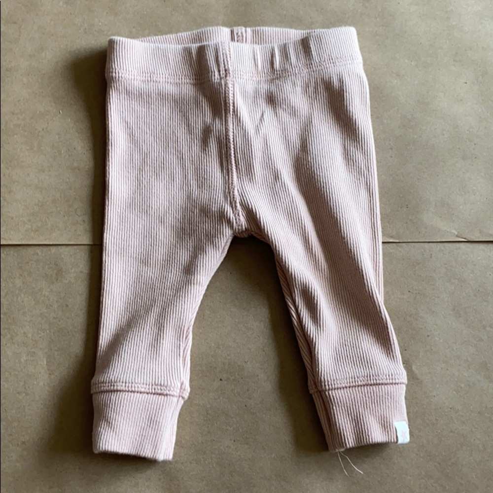 Zara Mini mauve (pink) ribbed leggings